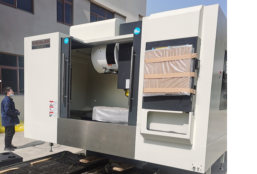 1160VMC-L加工中心交機(jī)現(xiàn)場